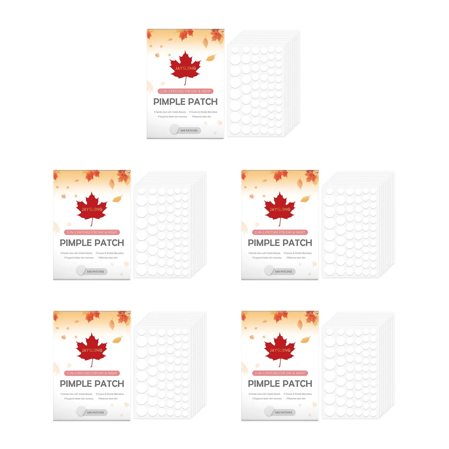 Hydrocolloid Acne Patches & Pimple Stickers - Invisible Waterproof Spot Treatment to Absorb Pus, Oil & Reduce Redness Fast