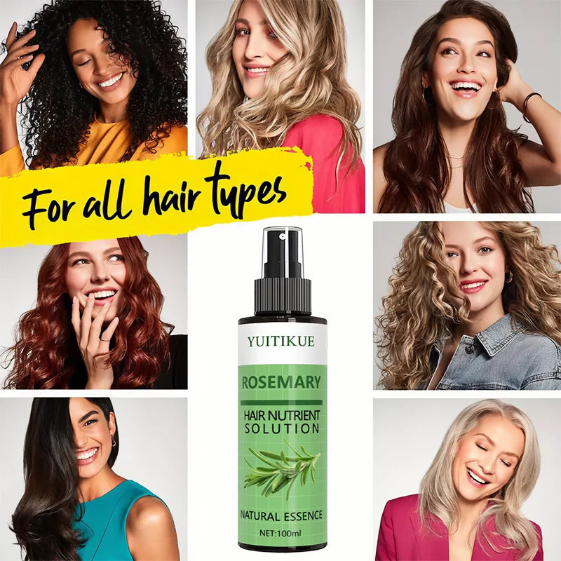 Rosemary Essential Oil Hair Growth Spray - Strengthening & Nourishing Scalp Treatment for Thicker, Fuller Hair