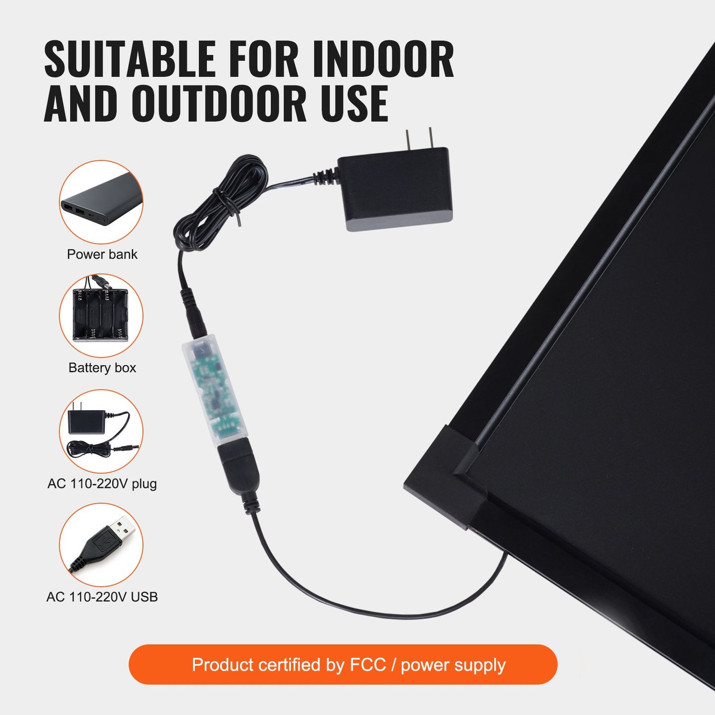 LED Message Writing Board, 16"x12" Illuminated Erasable Lighted Chalkboard, Neon Effect Menu Sign Board, Drawing Board With 8 Fluorescent Chalk Markers And Remote Control, For Home Wedding Shop