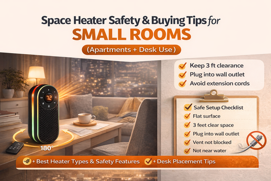 Space Heater Safety & Buying Tips for Small Rooms (Apartments + Desk Use)