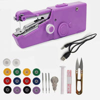 Mini Portable Handheld Sewing Machine Cordless Electric Stitch Tool for Quick Repairs & DIY Crafts Lightweight Travel Sewing Machine for Clothes, Fabrics Curtains & Home Use