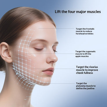 Vacuum Negative Pressure Adsorption Microcurrent Lifting Firming Photorejuvenation Beauty Device