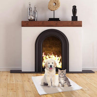 Dog Bed Pet Cushion Mat Self-heating Cat Dog Bed Blanket Microwave Oven Heating Warm Berber Fleece Kennel