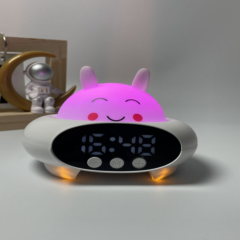 Fashion Design Color Night Light Bluetooth Alarm Clock Wake Up Light