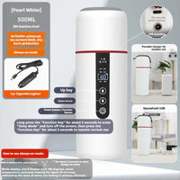 12V USB Heated Travel Mug for Car  Portable Heating Cup Temperature Control, Leakproof Lid, Cup Holder Fit