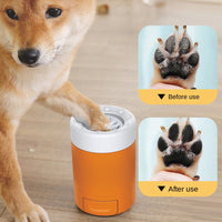 Pet Foot Washing Cup Dog Beauty Paw Cleaning Tool With Towel Feature Foot Bath Bathing Artifact