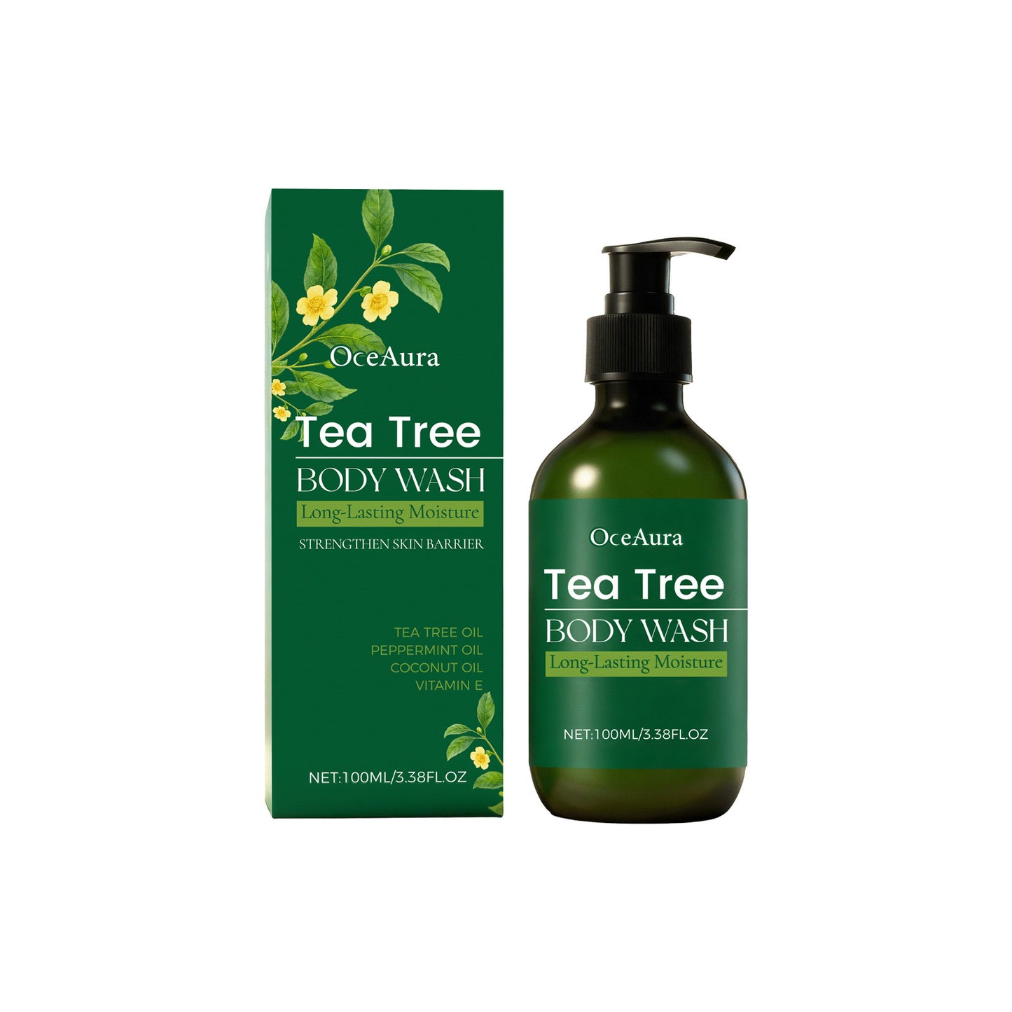 Moisturizing Refreshing Tea Tree Body Wash For Hydrating And Soothing Skin Care