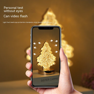 Creative Night Lamp Charging Touch Three-color Home Decor