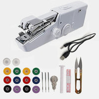 Mini Portable Handheld Sewing Machine Cordless Electric Stitch Tool for Quick Repairs & DIY Crafts Lightweight Travel Sewing Machine for Clothes, Fabrics Curtains & Home Use