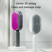Self Cleaning Hair Brush For  Cleaning Women One-keyg Hair Loss Airbag Massage Scalp Comb Anti-Static Hairbrush