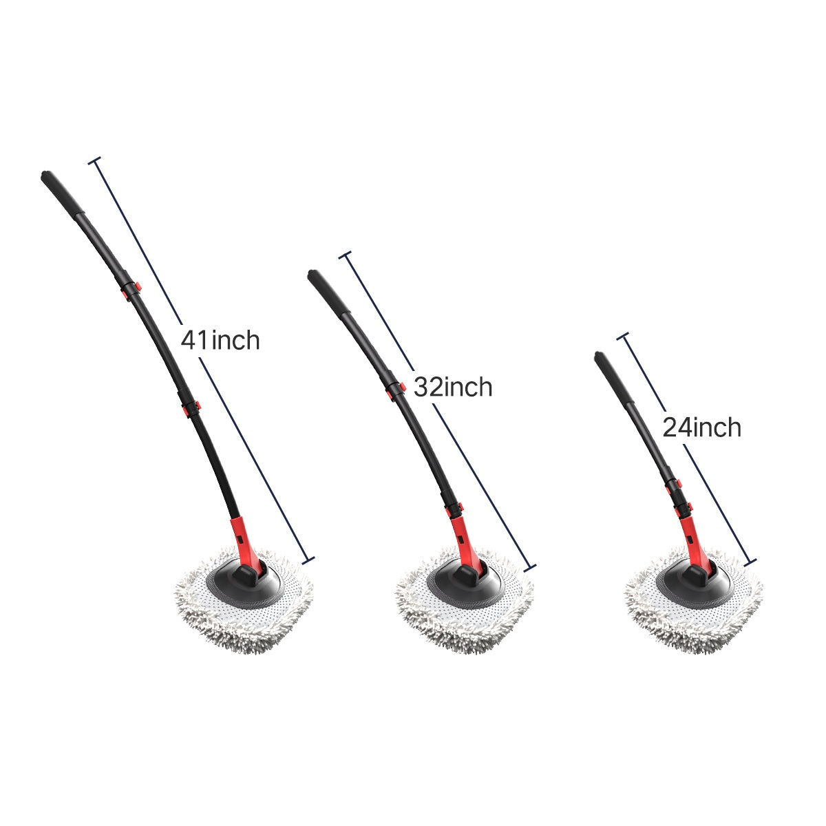 Portable 41-inch Automatic Water Car Wash Mop For Home And Outdoor Use, Featuring A Soft Brush Head To Prevent Scratches, Includes A 10-meter Hose That Connects To A Water Faucet, Suitable For Cleanin