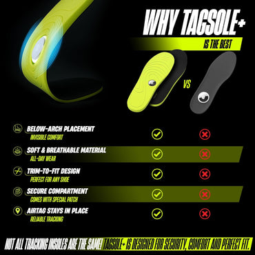 AirTag Shoe Insole - Comfortable & Secure AirTag Shoe Insert for Safety | Airtag Shoe Insole Kids, Elderly & Special Needs – Airtag Hidden Accessory (12-16cm / 4.72-6.30“)