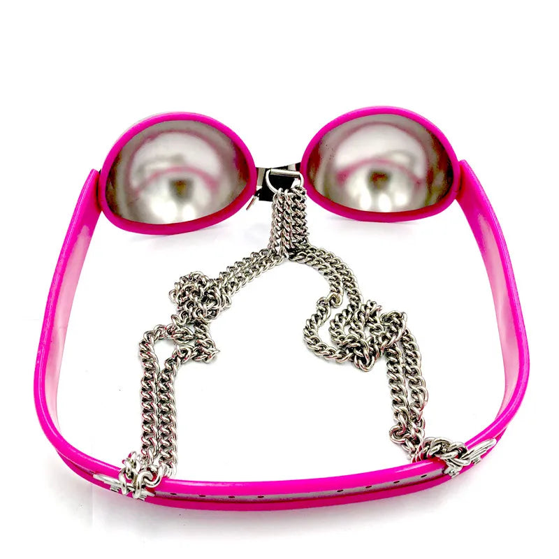 Female Chastity Device Bra Stainless Steel Adjustable BDSM Slave Metal Lockable Underwear Chain Bondage Game Erotic Slave
