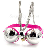 Female Chastity Device Bra Stainless Steel Adjustable BDSM Slave Metal Lockable Underwear Chain Bondage Game Erotic Slave