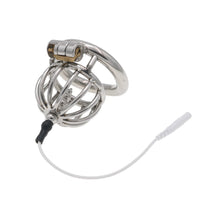 Chastity Lock Electric Shock Pulse Stainless Steel Penis Cage Wearing Out Bondage Anal Plug Adult Chastity Cock cage Chastity