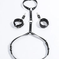 Unlock Your Fantasies: Adult BDSM Gear - Leather Restraint Outfit, SM Fashion Harness for a Steamy Night of Sensual Bondage