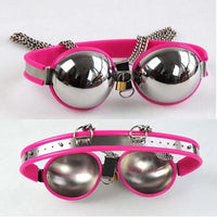 Female Chastity Device Bra Stainless Steel Adjustable BDSM Slave Metal Lockable Underwear Chain Bondage Game Erotic Slave