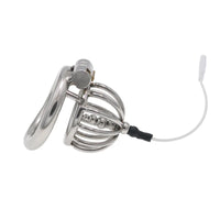 Chastity Lock Electric Shock Pulse Stainless Steel Penis Cage Wearing Out Bondage Anal Plug Adult Chastity Cock cage Chastity