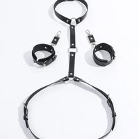 Unlock Your Fantasies: Adult BDSM Gear - Leather Restraint Outfit, SM Fashion Harness for a Steamy Night of Sensual Bondage