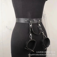 Unlock Your Fantasies: Adult BDSM Gear - Leather Restraint Outfit, SM Fashion Harness for a Steamy Night of Sensual Bondage