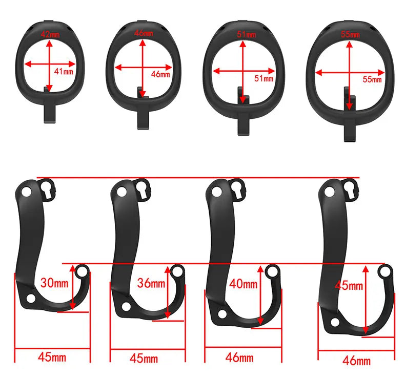 Pro Male Chastity Device Cock Cage Bondage Fetish With the Hook,Lock up for Locktober with Stubby Buddy cages.