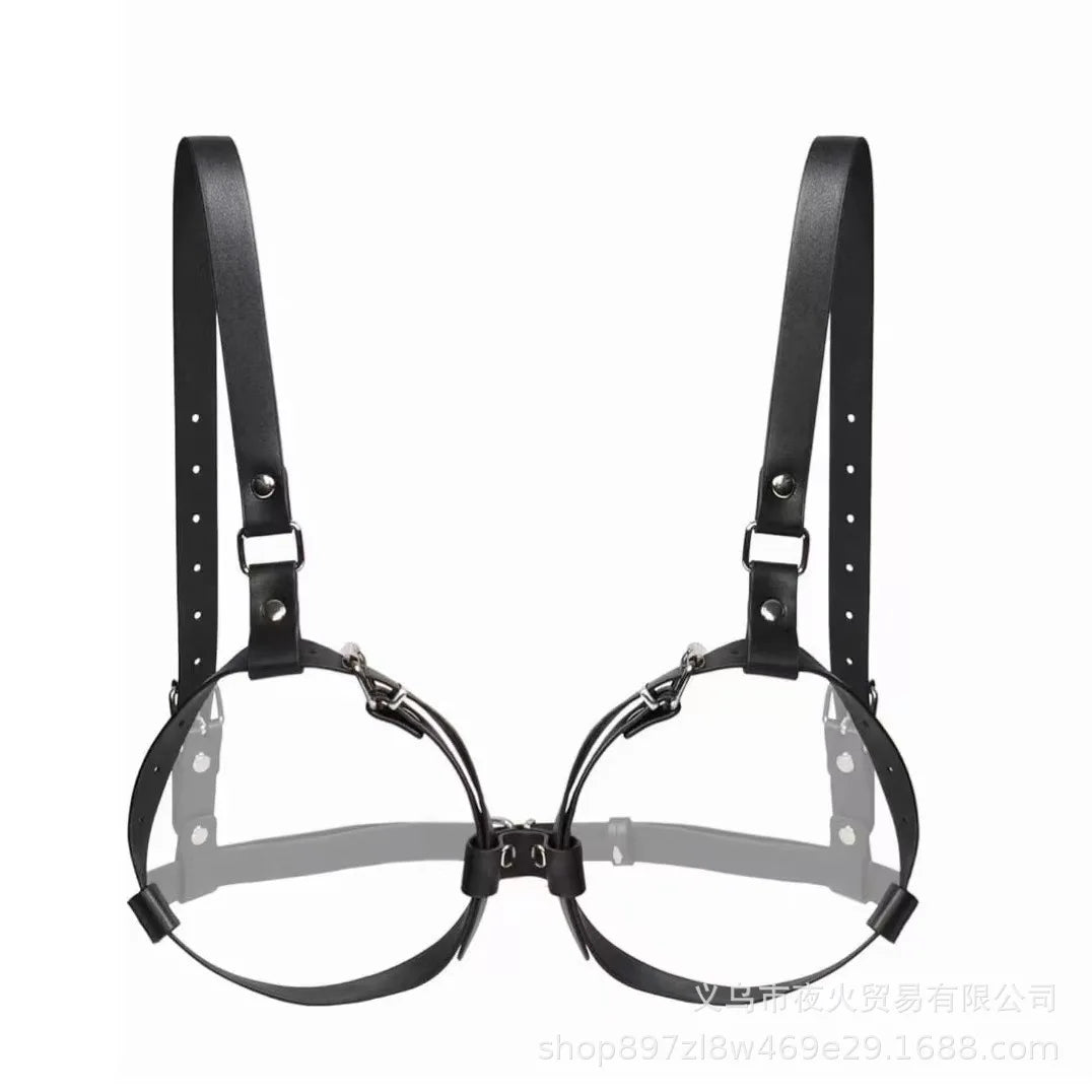 Unlock Your Fantasies: Adult BDSM Gear - Leather Restraint Outfit, SM Fashion Harness for a Steamy Night of Sensual Bondage