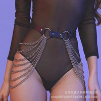 Unlock Your Fantasies: Adult BDSM Gear - Leather Restraint Outfit, SM Fashion Harness for a Steamy Night of Sensual Bondage