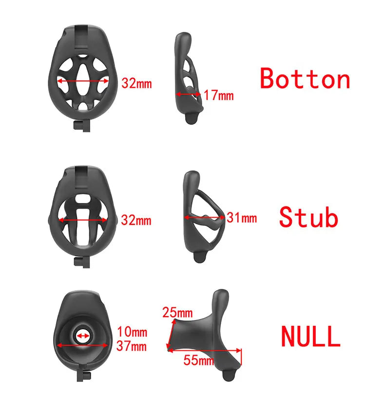 Pro Male Chastity Device Cock Cage Bondage Fetish With the Hook,Lock up for Locktober with Stubby Buddy cages.