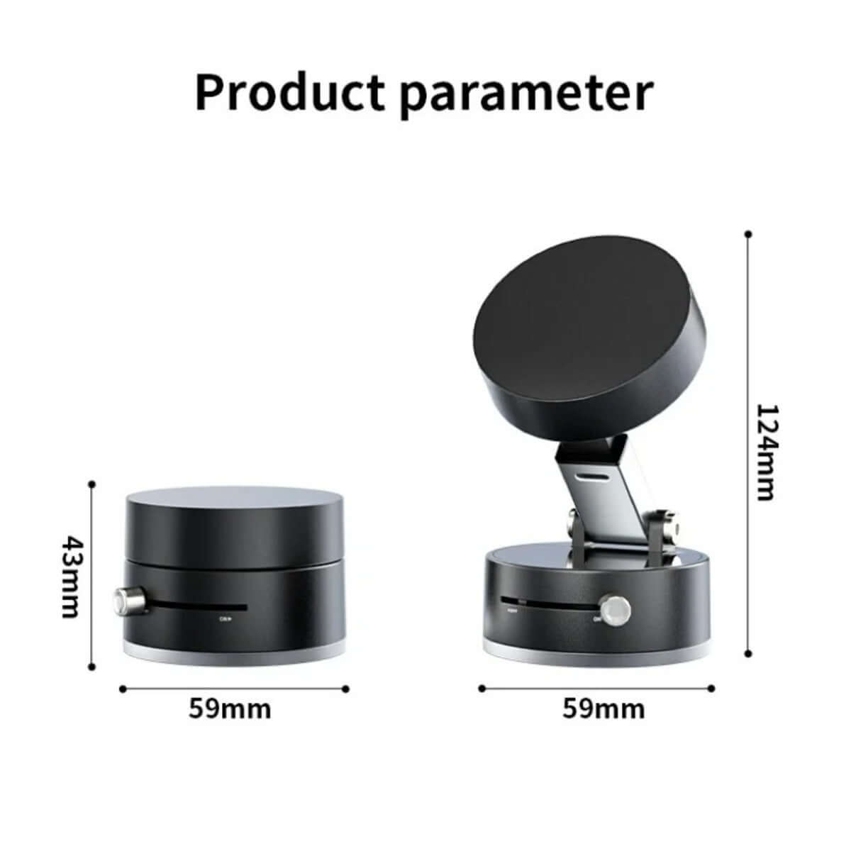 Ultra Magnetic Phone Holder Foldable Car Phone Mount Dashboard Phone Bracket 360 Degree Rotation Vacuum Suction Cup GPS Stand