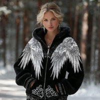 3D Digital Print Fashionable Retro New Zip-Up Hoodie For FallWinter