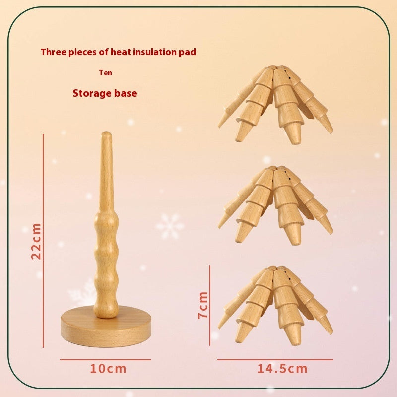 Cup Mat Household Beech Heat Proof Mat Kitchen Gadgets