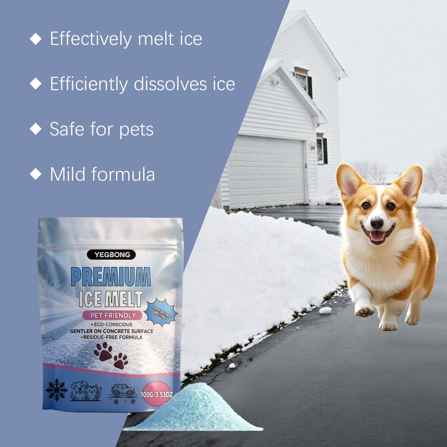 Pet-friendly De-icer