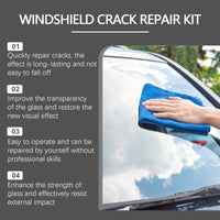Windshield Repair Kit Fills Cracks To Restore Clear Visibilityrenovation And Sealing Repair Kit